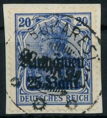 BES. 1WK D-MV Rumänien Nr 11c zentrisch gestempelt Briefstück gep X42D756