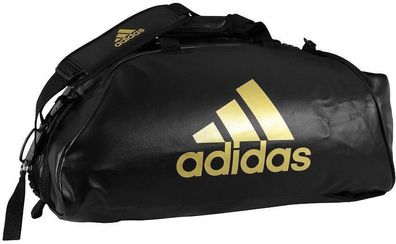 adidas Trainings Sporttasche Combat 2 in 1 Schwarz / Gold-M