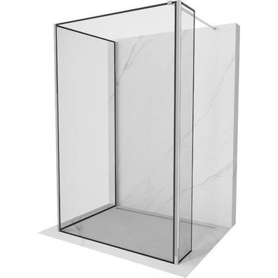 Mexen Kioto Duschwand 3-teilig, 90x90x40 cm Chrom