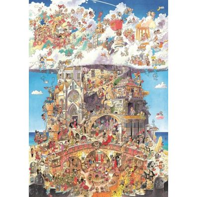 Puzzle 1500 pz Triangolare - Heaven and Hell, Prades