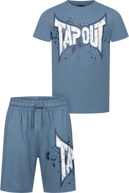 Tapout Dunlab Herren T-Shirt &amp; Shorts Set normale Passform