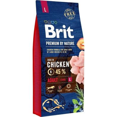 Brit Premium By Nature Adult L 15kg