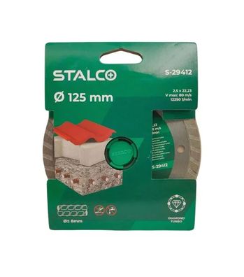 125-mm-Turbo-Diamantscheibe zum schnellen Schneiden von Baumaterialien STALCO S-29412