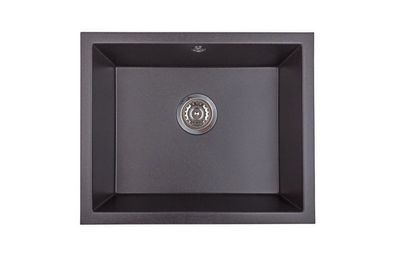 Manestein Granitspüle Junit 56 rechteckig 55,3 x 45,5 cm mit Siphon