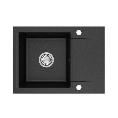 Manestein Granitspüle Luna 59 rechteckig 59 x 44 cm mit Abtropffläche