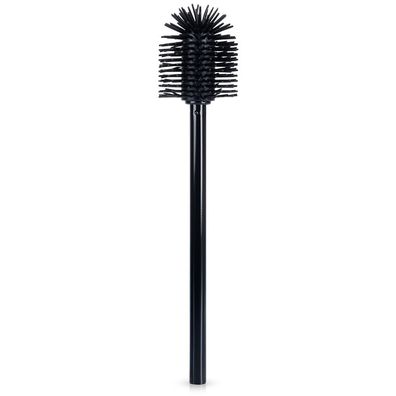Silikon-Toilettenbürste, schwarz, Ersatzbürste, 35 cm