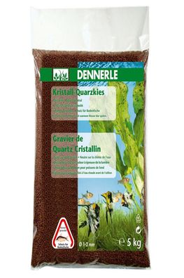 Dennerle Kristall-Quarzkies dunkelbraun 5 Kg