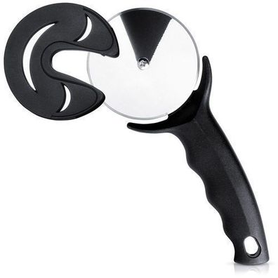 Runder Pizzaschneider aus Stahl, 20 cm