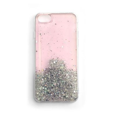 Glänzende Schutzhülle mit Glitzer für Xiaomi Mi 11, Sternglitzerrosa