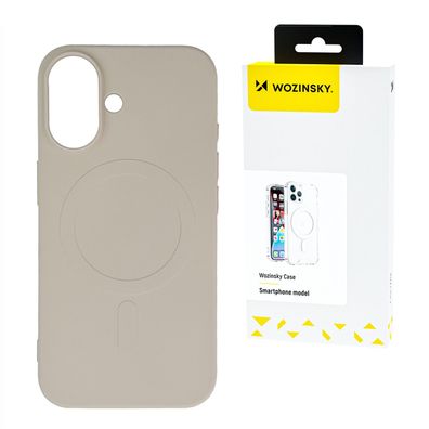 Magnetische Silikonhülle für Samsung Galaxy S25 Ultra, Magsafe-Hülle - Beige