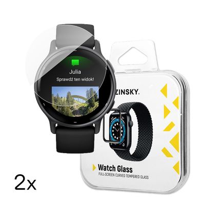 Gehärtetes Glas für Garmin Vivoactive 5 Full Glue Uhr - 2 Stück