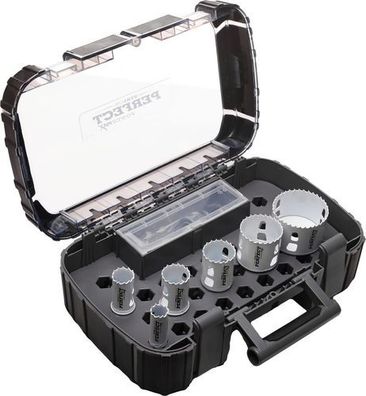 Bimetall-Lochsägen-Set SYSTEM CLIC für Installateure 9-teilig 20-68mm STALCO Perfect