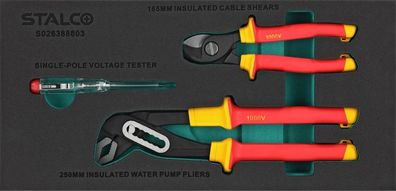 Elektrotechnisches Werkzeugset 3-teiliges Set für Elektriker STALCO S026388803