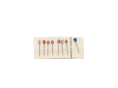 8 x Verkehrsschilder - Metall - 1:220 - Nr. 514