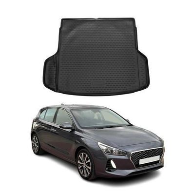 Kofferraummatte Kofferraumwanne für Hyundai i30 Kombi 2019-2025 Gummi TPE