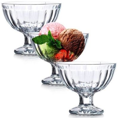 Eisbecher aus Glas, 180 ml, 3 Stück