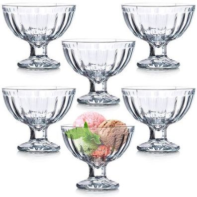 Eisbecher aus Glas, 180 ml, 6 Stück