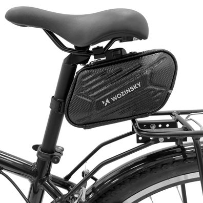 Wasserdichte Fahrradsatteltasche 1,5 l schwarz