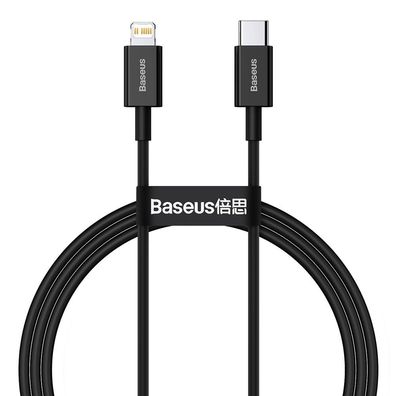 Hochwertiges USB-C-Lightning-Kabel für iPhones mit 20 W Schnellladefunktion, 1 m