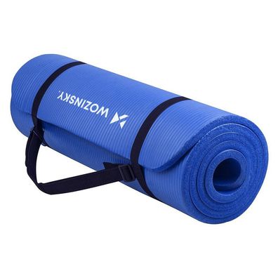 Gymnastikmatte 181 x 63 x 0,9 cm dick, blau