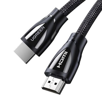 Geflochtenes Kabel mit HDMI 2.1 8K/4K-Anschlüssen, 3 m, schwarz