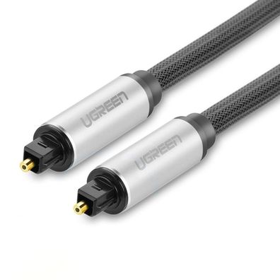 Toslink SPDIF optisches Audiokabel 2 m - grau