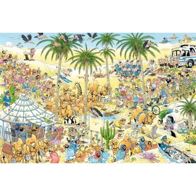 Jumbo Spiele Jumbo Jan van Haasteren Die Oase 1500 Teile Puzzle (19059)