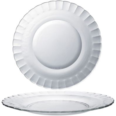 Duralex Picardie transparente Platte 230 x 20 mm - 6er-Set