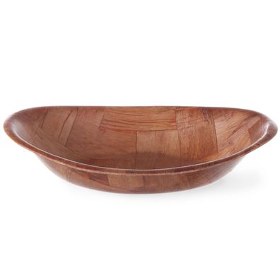 Ovale Küchenschüssel aus Holz 195x140mm - Hendi 425503