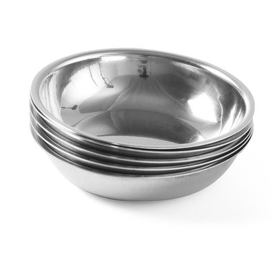 Salatschüssel aus Edelstahl, Durchmesser 100 mm, 4er-Set - Hendi 452325