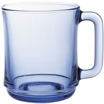 Duralex LYS MARINE Glas mit Henkel, 310 ml, blau - 6er-Set