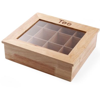 Teebox-Display aus Holz, 30 x 28 cm - Hendi 456514