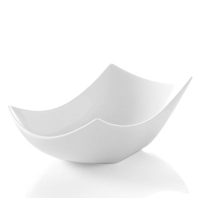 Dekorative Schale in Vanille, weißes Porzellan, 225 x 111 x 62 mm - Hendi 785560