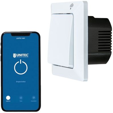 Unitec WLAN Smart Schalter Set Modul WiFi Lichtschalter für Alexa Google Tuya