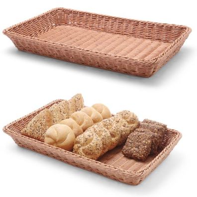 Korbtablett für Brot, Obst, verstärkt GN1/1 - Hendi 426685