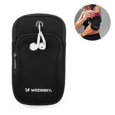Schwarzes Laufarmband fürs Handy