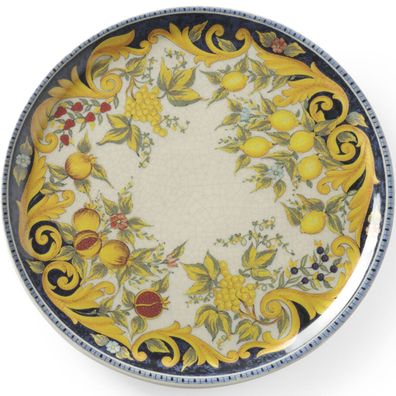 Pizzateller aus Barockporzellan, Durchmesser 31 cm - 6er-Set