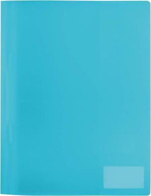 HERMA 19492 Schnellhefter A4 Transluzent Hellblau, Sichthefter aus Kunststoff mit Bes