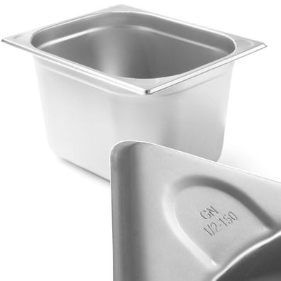 Kitchen Line Stahl-GN 1/2-Behälter, Höhe 150 mm - Hendi 806340