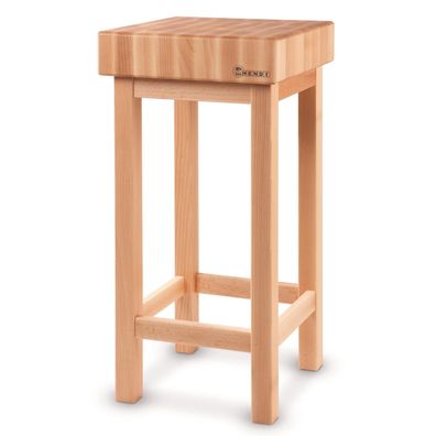 Metzgerblock aus Holz auf Sockel, Höhe 110 mm - Hendi 505618