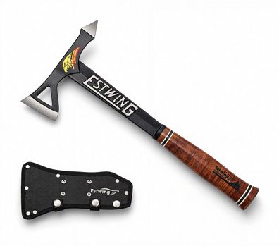 Estwing Tomahawk Axt Black Eagle Made in USA Ledergriff Outdoor