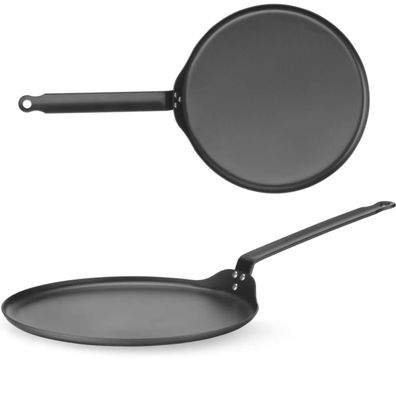 Pfannkuchenpfanne aus Kohlenstoffstahl, Durchmesser 282 mm