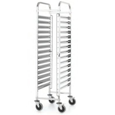Transportwagen für Catering-Behälter, 15 × GN 1/1, Kitchen Line, Hendi 813270