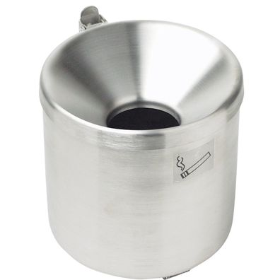Selbstverlöschender Wandaschenbecher Edelstahl, Innen- und Außenbereich, 9 cm