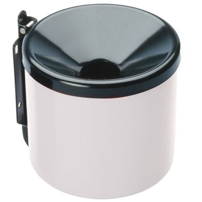 Selbstverlöschender Wandaschenbecher weiß, Innen- und Außenbereich, 15 cm
