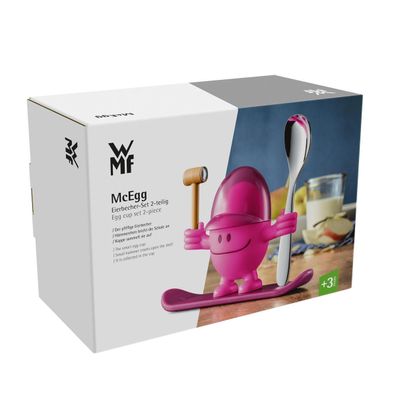 WMF Eierbecher McEgg mit Löffel, Pink 120596