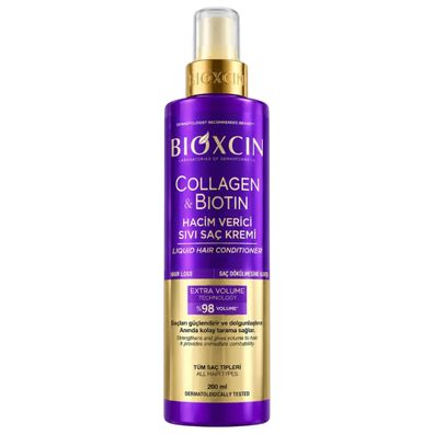 Bioxcin Collagen & Biotin Liquid Conditioner | Leave-in Volumenpflege | 200 ml