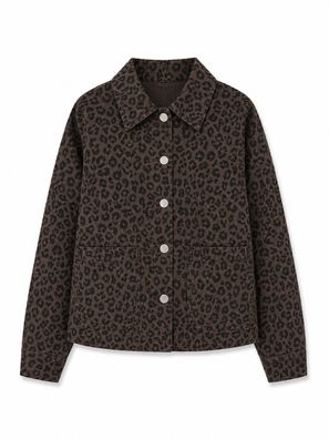 MAZINE Women Jacke Printed Denim chocolate brown/printed