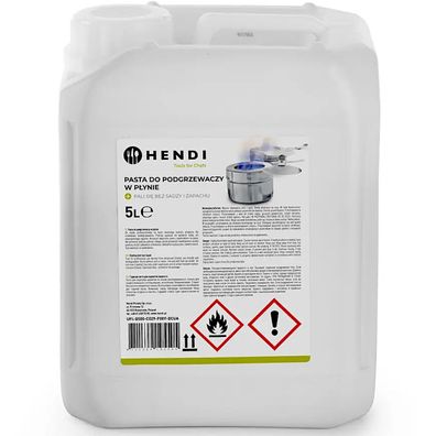 Speisenwärmerpaste - Ethanol 5l - Hendi 195505