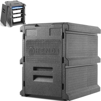 Thermobehälter für Catering, 8 x Behälter GN1/1, 100 l - Hendi 707999